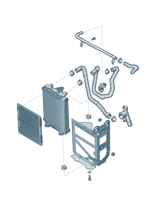 Audi S3 (8V) 2.0TFSI extra radiator on the right side